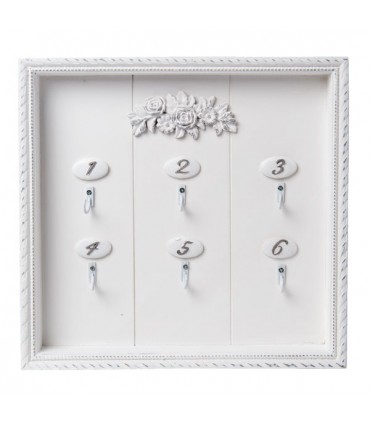 Accroche-Clés Shabby Chic 6 Crochets