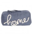 Cale-Porte en tissu Home bleu gris