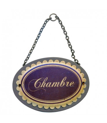 Plaque de Porte Vintage Chambre