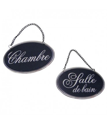 Plaque de Porte Émaillée Maison