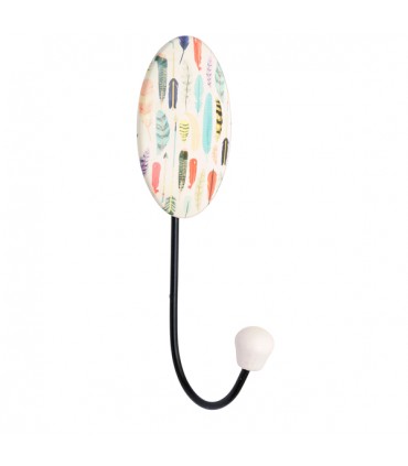 Patère ovale Plume