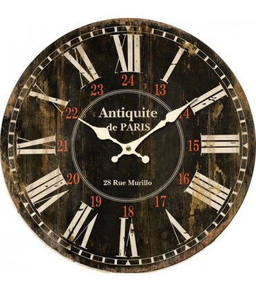 Horloge murale antiquités noire