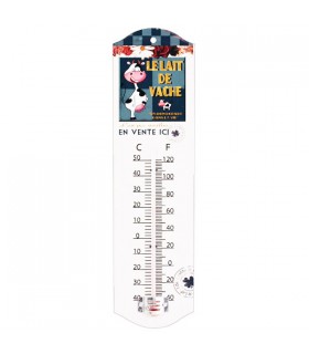Thermomètre métal lait de vache