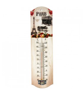 Thermomètre métal Paris