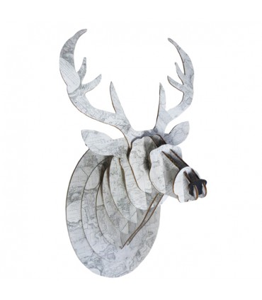 Trophée Cerf Carte Ancienne