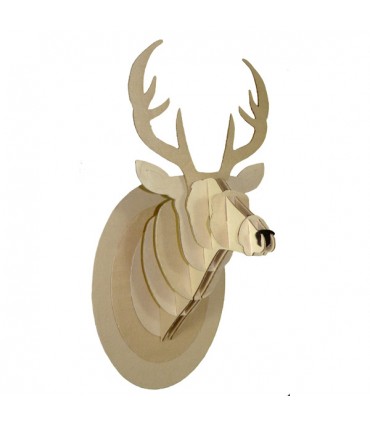Trophée Cerf Naturel Craft