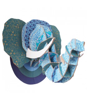 Trophée Éléphant Bleu Pailleté