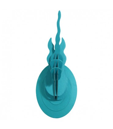 Mini Trophée en Carton LicorneTurquoise