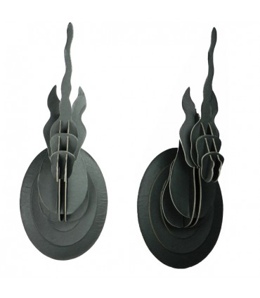 Mini Trophée Licorne en Carton Nature